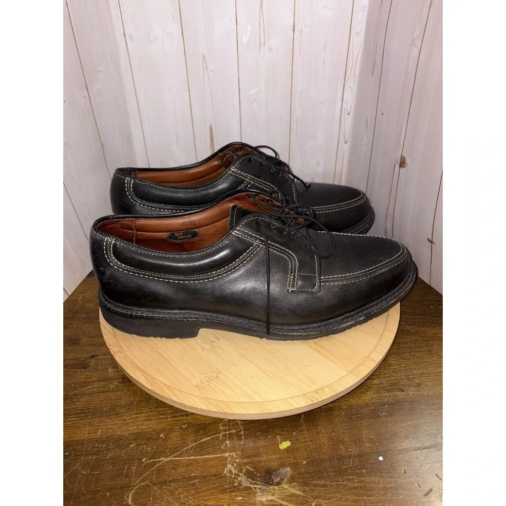 Allen Edmonds Wilbert‎ Men Size 8.5 E Black Leather Split Toe Derby Shoes USA